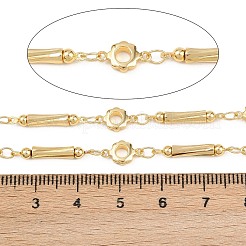 Brass Flower Link Chains&nbsp;CHC-B025-02G