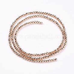 Non-magnetic Synthetic Hematite Bead Strands&nbsp;G-P262-27-2mm-KCG
