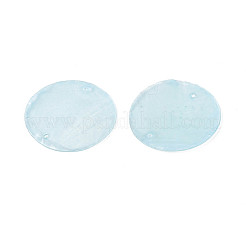 Spray Painted Natural Capiz Shell Disc Links Connector Charms&nbsp;SSHEL-T017-32B
