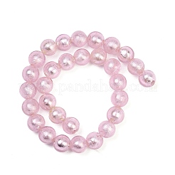 Handmade Silver Foil Glass Beads Strands&nbsp;FOIL-F002-01C