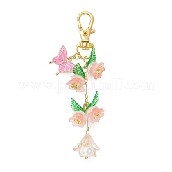 Acrylic Flower Pendants Decorations&nbsp;HJEW-JM04196