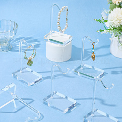 6Pcs Plastic Single Bracelet Display Stands&nbsp;BDIS-GO0001-01B