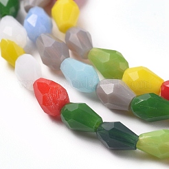 Imitation Jade Glass Beads Strands&nbsp;GLAA-E415-03