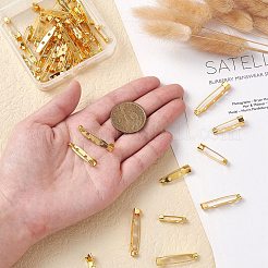 50Pcs 5 Styles Alloy Brooch Findings&nbsp;PALLOY-CJ0002-75
