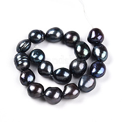 Natural Cultured Freshwater Pearl Beads Strands&nbsp;PEAR-N014-09A-04