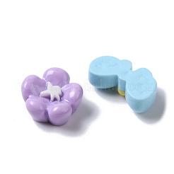 Heart/Bear/Flower Cartoon Opaque Resin Decoden Cabochons&nbsp;CRES-P031-D