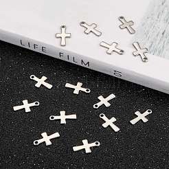 Tarnish Resistant Stainless Steel Tiny Cross Charms&nbsp;LS-STAS-Q168-07