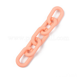 Opaque Spray Painted Acrylic Linking Rings&nbsp;OACR-T024-02-I02