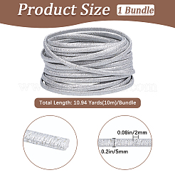 10M Folding Glitter PU Leather Cord&nbsp;OCOR-GF0004-11F