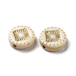 Opaque Plating Acrylic Beads&nbsp;OACR-L013-031B