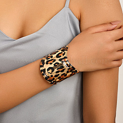 Leopard Print Alloy Cuff Bangles  for Women&nbsp;WGB08C8-01