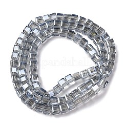 Electroplate Glass Beads Strands&nbsp;EGLA-H108-01A-PL05