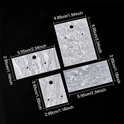 8Pcs 4 Styles Acrylic Earring Stud Display Cards&nbsp;CDIS-NB0001-40
