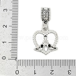 Rack Plating Brass European Dangle Charms&nbsp;KK-R200-04AS-01
