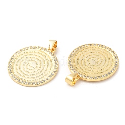 Brass with Cubic Zirconia Pendants&nbsp;LS-KK-K332-16A-G