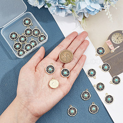 Rack Plating Alloy Enamel Pendants&nbsp;FIND-SC0003-84