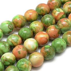 Synthetic Ocean White Jade Beads Strands&nbsp;G-S254-6mm-C02