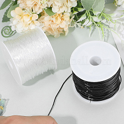 2Rolls 2 Colors Round Crystal Elastic Stretch Thread&nbsp;EW-PA0001-01A