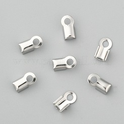 Tarnish Resistant 304 Stainless Steel Fold Over Crimp Cord Ends&nbsp;X-STAS-M009-01A