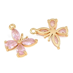 Brass Pave Cubic Zirconia Pendants&nbsp;CU-CBA7392-11G-02