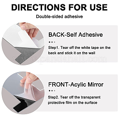 Mirror Wall Stickers&nbsp;DIY-WH0210-56A