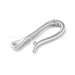 Rack Plating Brass Hook Clasps&nbsp;X-KK-E073-01P