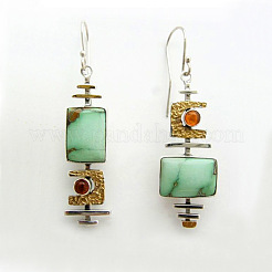 Rectangle Alloy Resin Dangle Earrings&nbsp;FS-WG2AF93-01