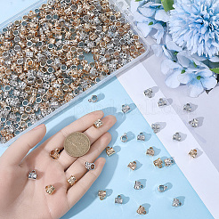 400Pcs 2 Colors CCB Plastic Tube Bails&nbsp;CCB-SP0001-12