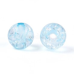 Transparent Crackle Acrylic Beads&nbsp;CACR-R008-8mm-07