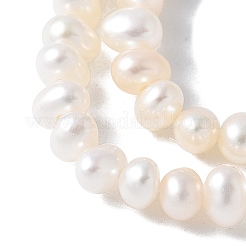Natural Cultured Freshwater Pearl Beads Strands&nbsp;PEAR-I007-07G-01C