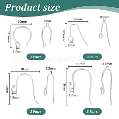 925 Sterling Silver Earring Hooks&nbsp;STER-PH0002-50