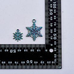 12Pcs 6 Style Rainbow Color Alloy Pendants&nbsp;FIND-SZ0005-79