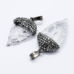 Natural Quartz Crystal Pendants&nbsp;G-E458-01B