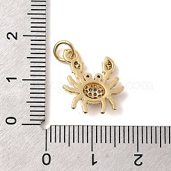 Brass Micro Pave Cubic Zirconia Pendants&nbsp;LS-KK-C137-05D-G