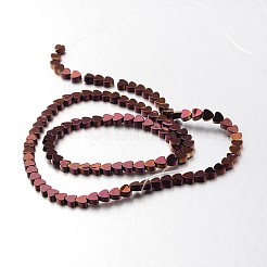 Electroplate Non-magnetic Synthetic Hematite Bead Strands&nbsp;G-F300-23A-04