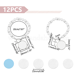DIY Blank Dome Alloy Charm Bracelet with Imitation Pearl Chains Making Kit&nbsp;BJEW-UN00002