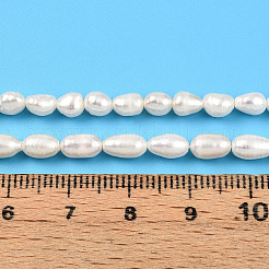 Natural Cultured Freshwater Pearl Beads Strands&nbsp;PEAR-N012-04W