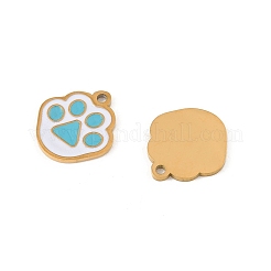 304 Stainless Steel Enamel Charms&nbsp;STAS-P396-08G-01