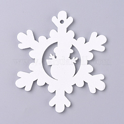 Natural Poplar Wood Big Pendants&nbsp;WOOD-D010-01B