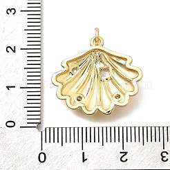 Brass Micro Pave Cubic Zirconia Pendants&nbsp;KK-S508-38G