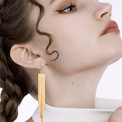 10Pcs Brass Cubic Zirconia Stud Earring Findings&nbsp;KK-BC0008-37