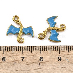 304 Stainless Steel Enamel Pendants&nbsp;STAS-G370-01G-02