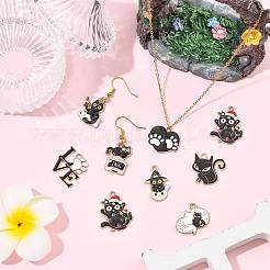 24Pcs 8 Styles Alloy Enamel Pendants&nbsp;ENAM-FS0004-12
