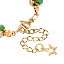 3Pcs Christmas Alloy Enamel Charm Bracelets&nbsp;BJEW-JB12482