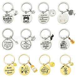 Alloy & 201 Stainless Steel Keychain&nbsp;KEYC-YW00102-01