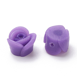 Handmade Polymer Clay Flower Beads&nbsp;CLAY-S089-19A