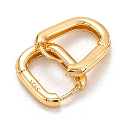 925 Sterling Silver Huggie Hoop Earrings&nbsp;EJEW-H110-09G