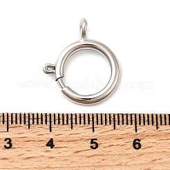 Brass Spring Ring Clasps&nbsp;KK-D407-20P-F