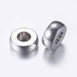 Tarnish Resistant 201 Stainless Steel European Beads&nbsp;LS-STAS-L198-30P