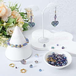 DIY Electroplate Glass Beads Braacelet Making Kits&nbsp;DIY-SP0002-88B